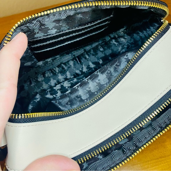 ๐ SALE ๐ NEW! Karl Lagerfeld Paris Beige Maybelle Double Zip Choupette Bag - Picture 14 of 17